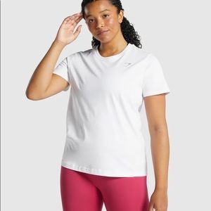 Gymshark basic white tee